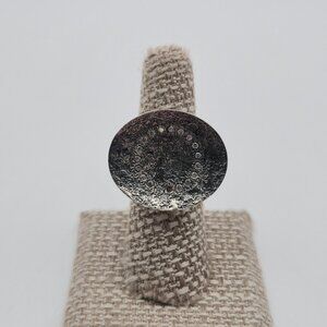 Size 7 Sterling Silver Silpada Large Face Heavy Band Ring A4225